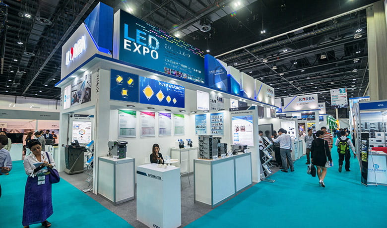 Small sized companies at LED exhibitions